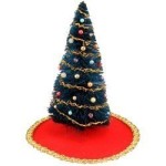 Dollhouse 4 inch Decorated Tree