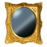 Ornate Gold Dollhouse Mirror