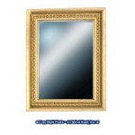 Gold Rectangular Dollhouse Mirror