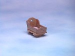 Dollhouse Cradle with Tiny Heart Cut Out