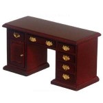 Dollhouse Knee Hole Desk - Mahogany