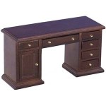 Dollhouse Walnut Library Desk