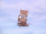 Dollhouse Oak Swivel Chair