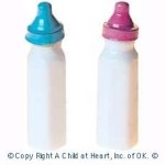 (*) 2 pc Dollhouse Baby Bottles