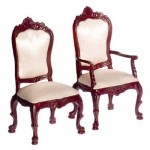 Dollhouse Mahogany Dining Room by Bespaq