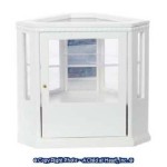 Dollhouse Mirrored Corner Display Case- Choice of Finish -
