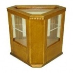 Dollhouse Mirrored Corner Display Case- Choice of Finish -