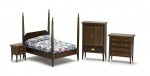 Dollhouse Pencil Post Bedroom