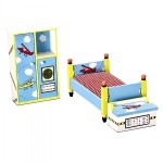 Assorted Dollhouse Boy Bedroom Sets