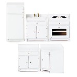 Dollhouse 5 pc Kitchen Cabinet Set(s)- Choice of Color -