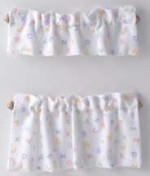 Dollhouse Alphabet Cafe Curtains