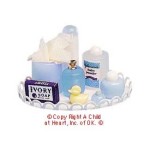 (*) Dollhouse Nursery Tray - Blue