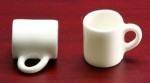 2 Dollhouse Coffee Mugs