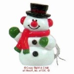 (*) Dollhouse Frosty Snowman (Resin)