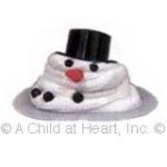 Dollhouse Miniature Melting Snowman