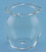 Dollhouse Scallop Edge Glass Fish Bowl - Small