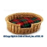 (*) Dollhouse Oval Pet Basket - Small