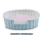 (*) Dollhouse Oval Pet Basket - Small