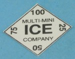 (&amp;sect;) Disc .20&amp;cent; Off - Dollhouse Miniatures Ice Card Sign