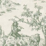 (&amp;sect;) Disc 50% Off - 3 Shts  French Toile Wallpaper- Choice of Color -