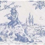 (&amp;sect;) Disc 50% Off - 3 Shts  French Toile Wallpaper- Choice of Color -
