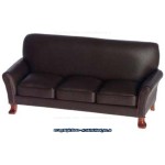 Bespaq Dollhouse Leather Living Room