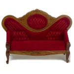 Dollhouse Victorian Sofa