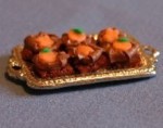 Dollhouse Holiday Brownie Platter