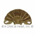 (*) Dollhouse Victorian Fan Fireplace Screen