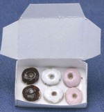(*) Dollhouse Filled Bakery Donut Box