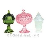 (*) Dollhouse 3 pc Candy Dishes (Kit)