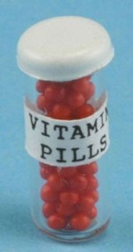 (&amp;sect;) Disc. .60&amp;cent; Off - Dollhouse Bottle of Vitamins