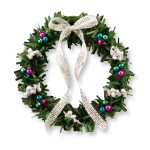 Dollhouse Silver Jeweltone Wreath