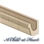 (**) Dollhouse Wooden Rain Gutter