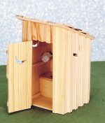 Dollhouse 2-Holer Outhouse