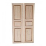 2 pc Dollhouse Three Panel Shutters