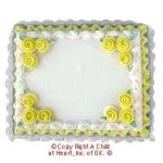 Dollhouse Yellow Sheet Cake