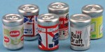 (*) 6 Assorted Beer Cans