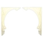 2 pc Frame Ceiling Carving