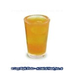 (*) Dollhouse Orange Soda Glass