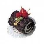 Dollhouse Christmas Log