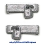 (*) Unfinished Hasp w/ Modern Pad Lock