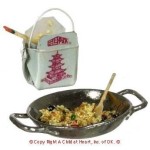 Dollhouse Filled Wok w/Togo Box