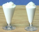 2 pc. dollhouse Vanilla Milk Shake