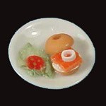 Dollhouse Bagel &amp; Lox on Plate