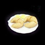 (*) Dollhouse Croissants on Plate