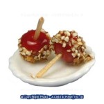 Dollhouse Miniature Candy Apples on Plate