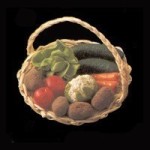 Dollhouse Large Filled Produce Basket 