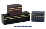 Dollhouse Wooden Books Sets - Black