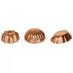 (*) 3 Copper or Silvertone Bundt / Mold Pans